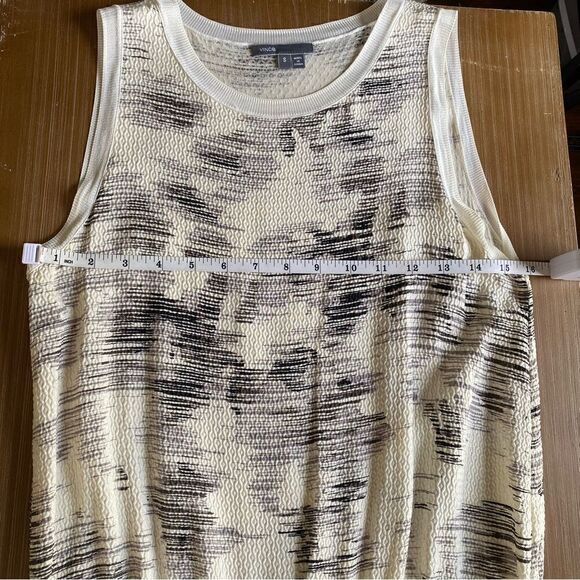 Vince Silk Drawstring Marble georgette silk dress size Small - Picture 7 of 14